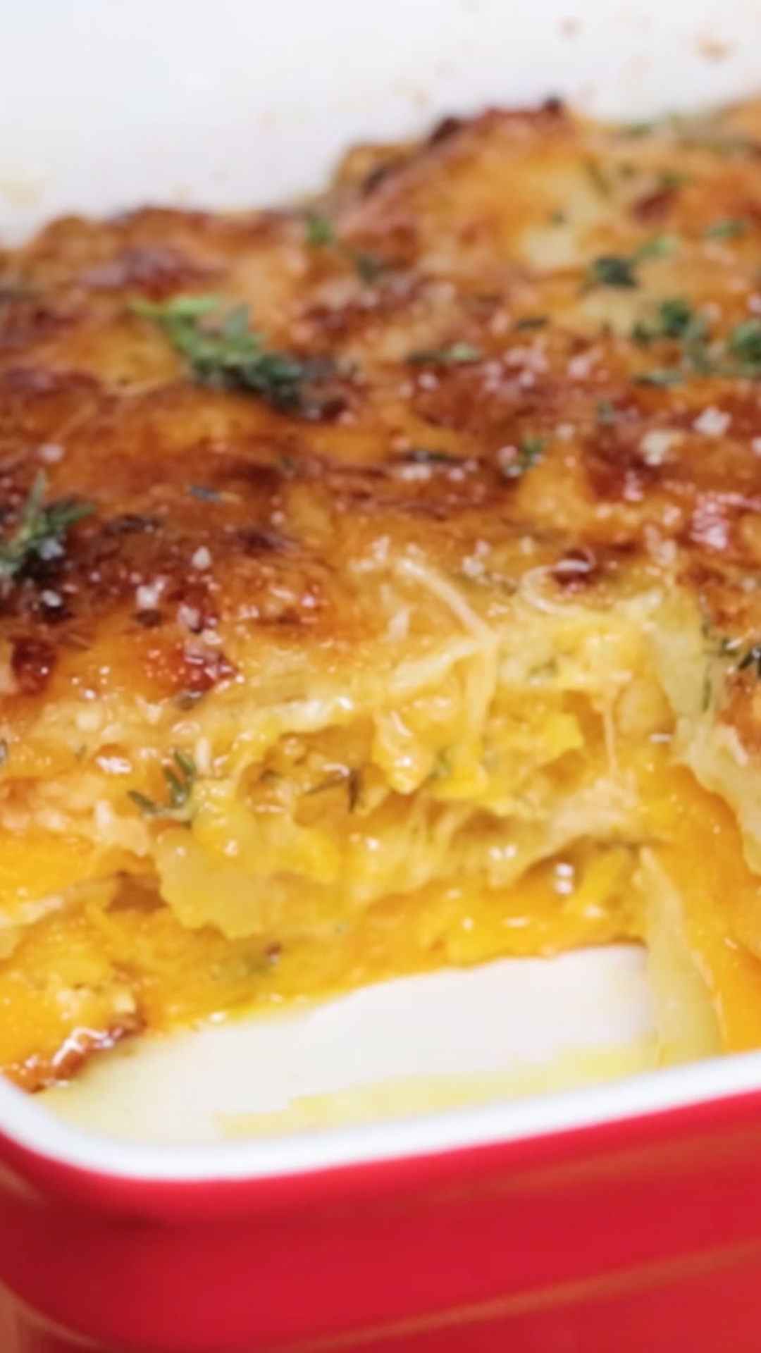 Butternut Squash Gratin With Gruyere and Parmesan