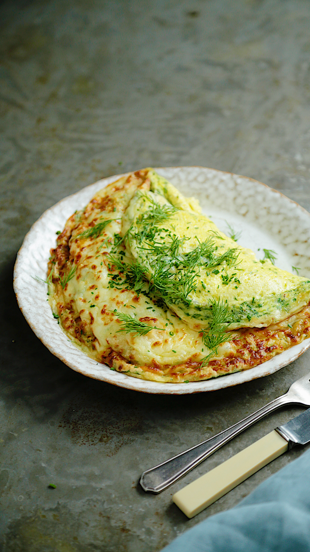 Green Souffle Omelette