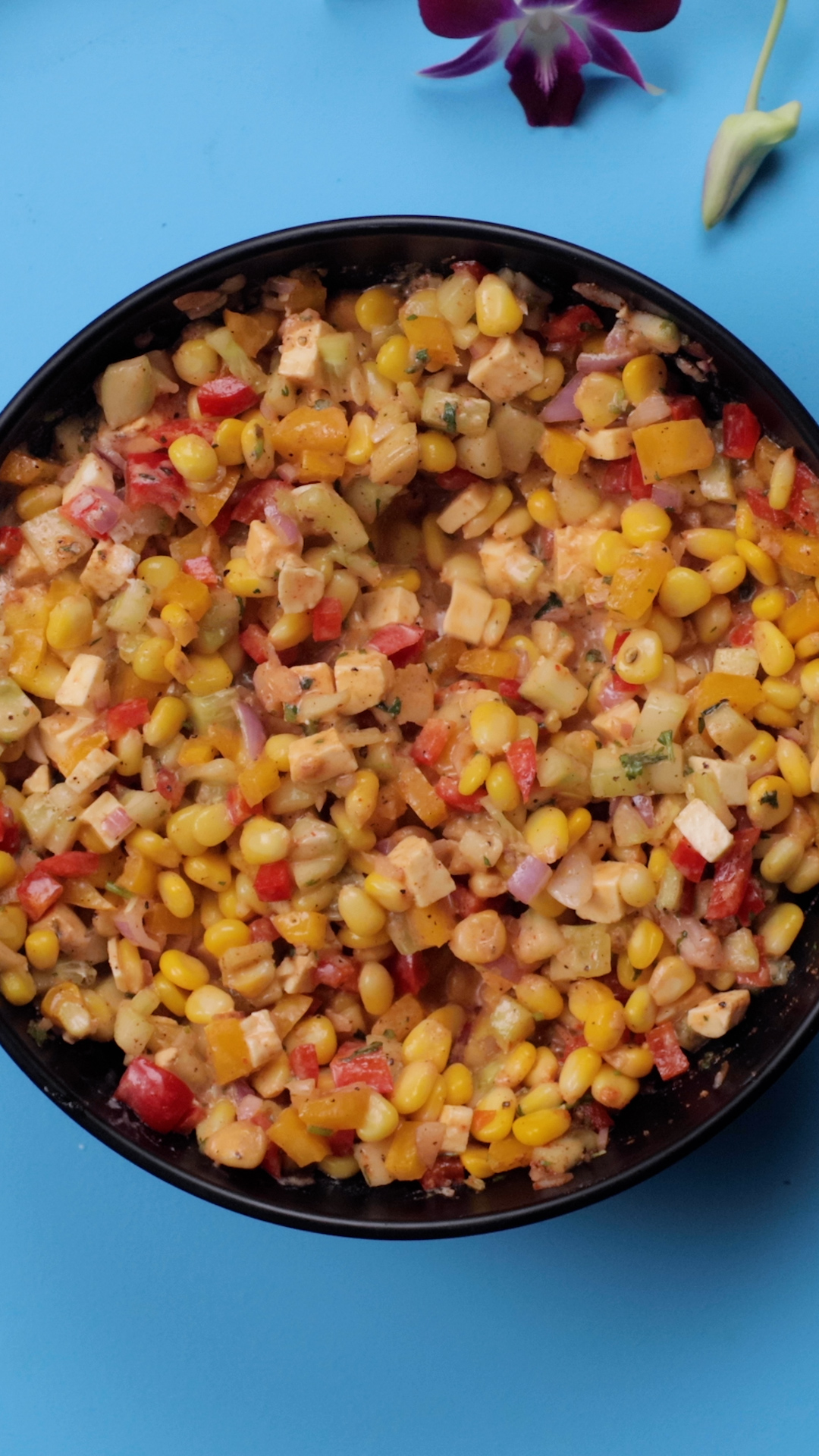 Sweet Corn Salad With Chaas Dressing