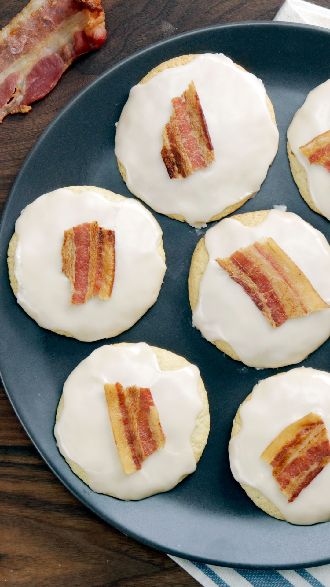 Bacon Fat Cookies with Maple Glaze