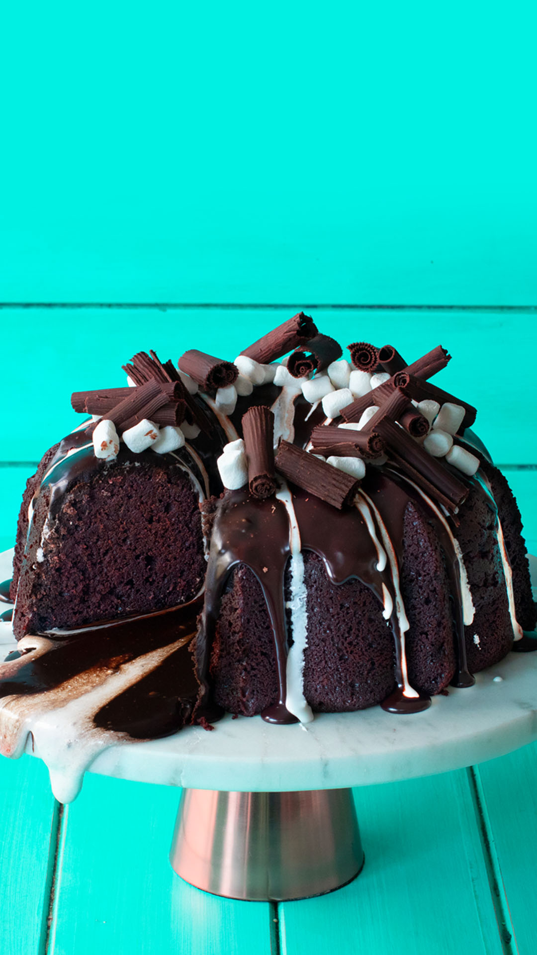 Hot Chocolate Bundt Cake