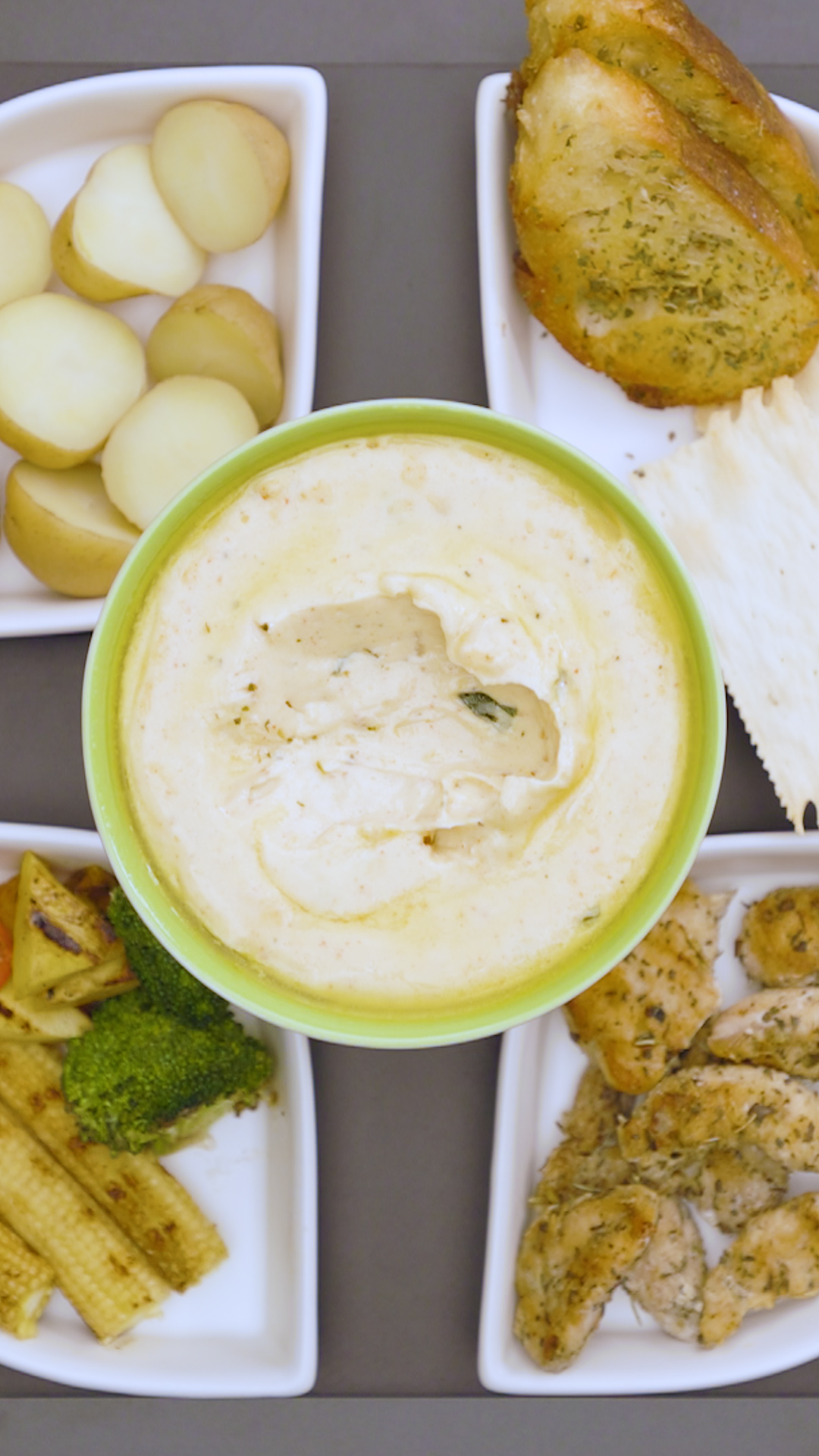 Indian Spiced Cheese Fondue